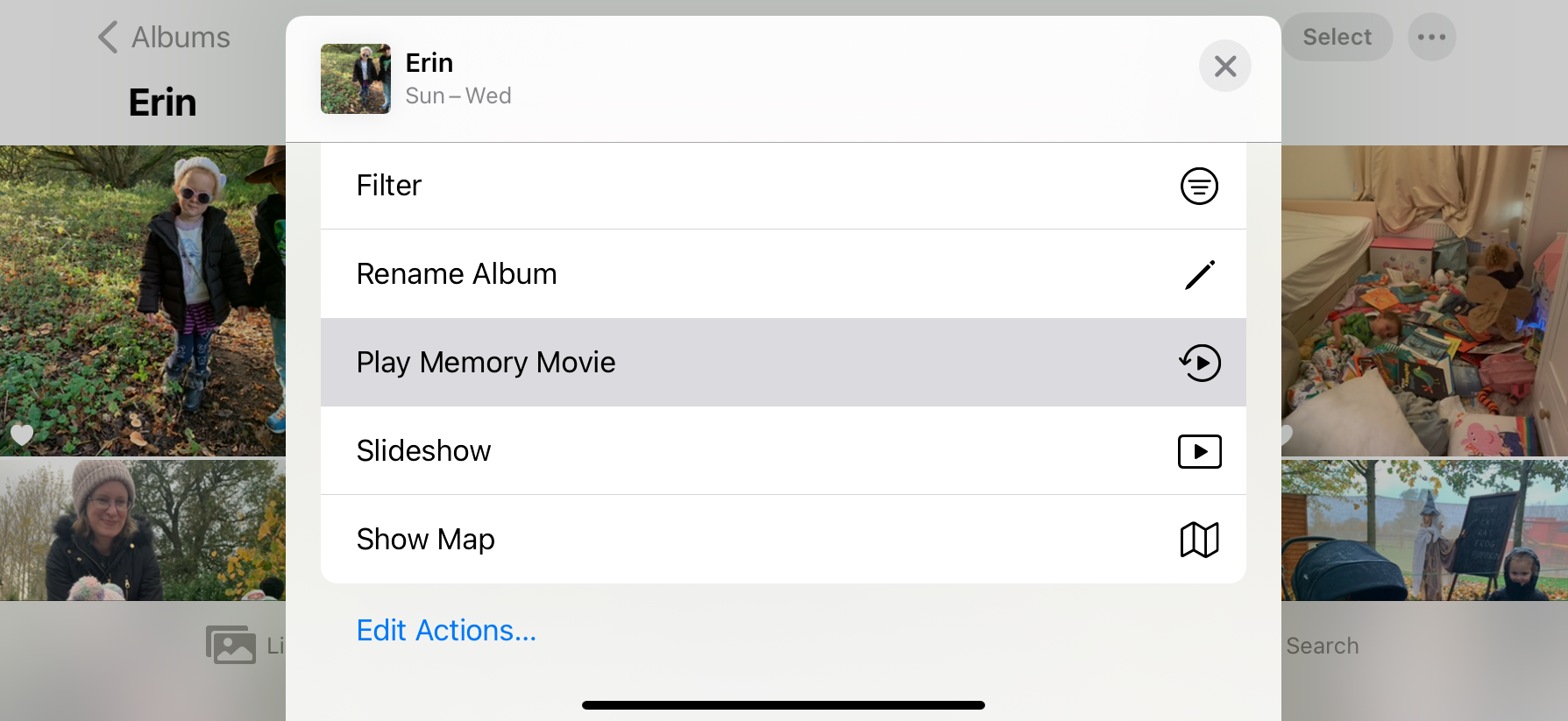 Play Memory Movie iPhone