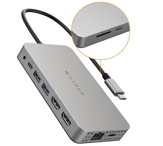 Hyperdrive Dual 4K HDMI 10-in-1 USB-C Hub