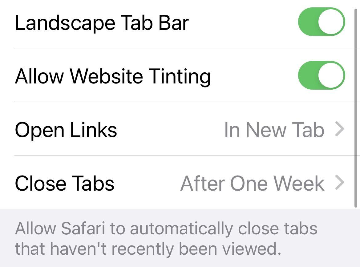 Close Tabs Safari