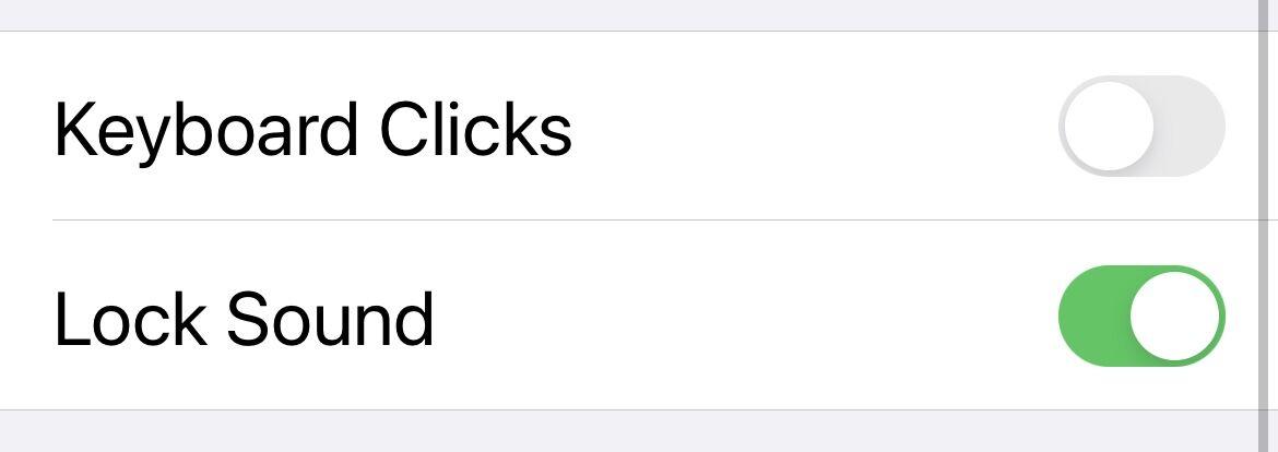 Stop Keyboard clicks iphone