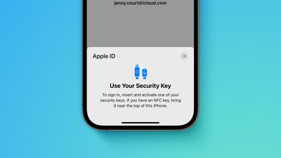 Apple advanced security Security Keys screen Feature crop