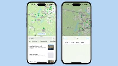 ios 18 maps hike filters