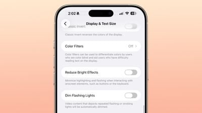 ios 26 4 accessibility reduce bright effects