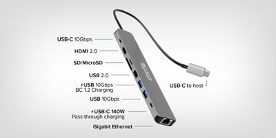 plugable usb c hub 2